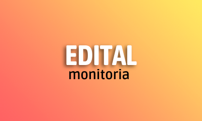 Edital monitoria 2021