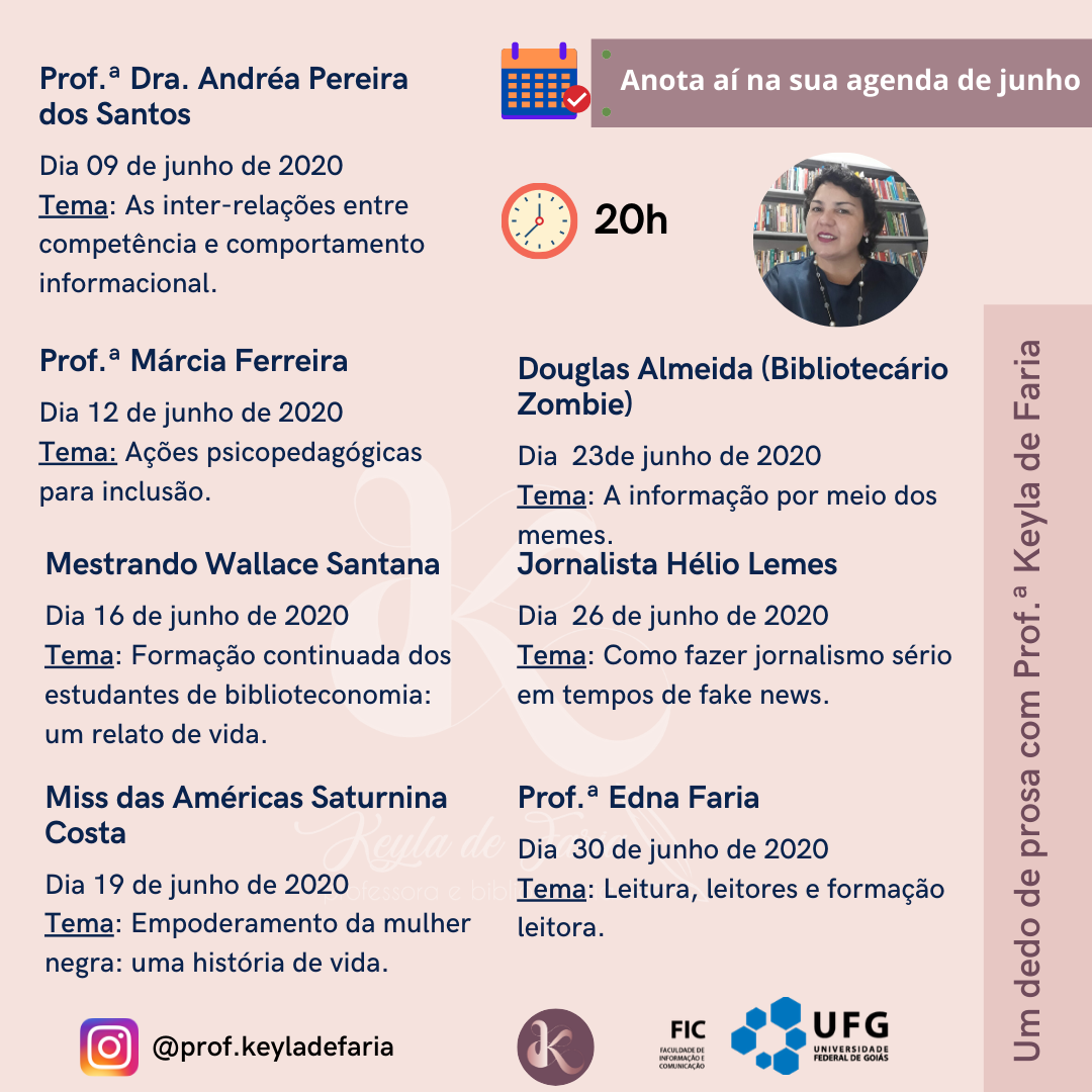  Anota aí na sua agenda