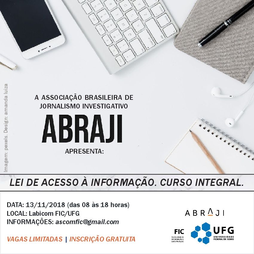 Banner contendo as informações sobre o curso lei de acesso a informação. 