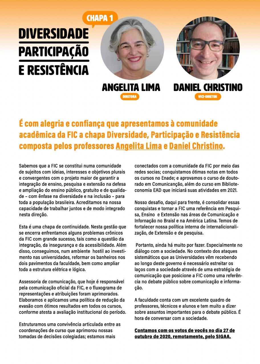 Apresentação da Chapa 1 - completo