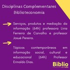 Disciplinas complementares - Matrícula