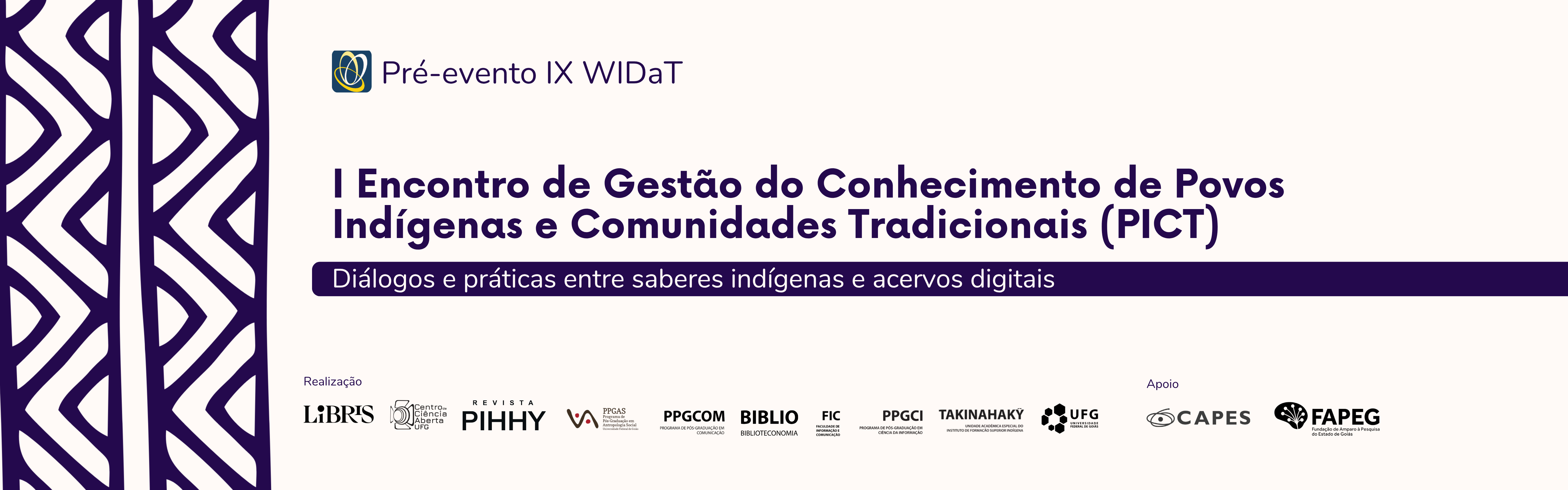 I Encontro de gestão do conhecimento de povos indígenas e comunidades tradicionais
