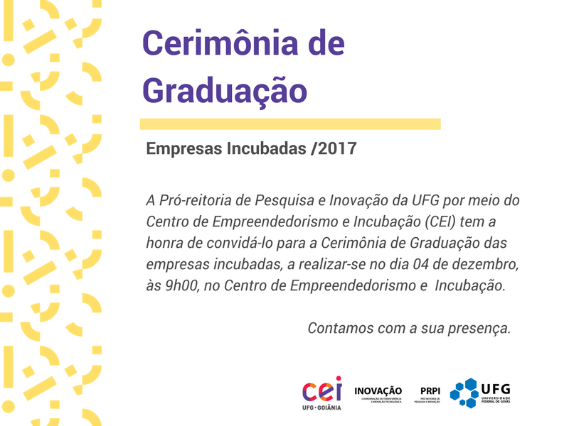 Convite - Cerimônia de Graduação