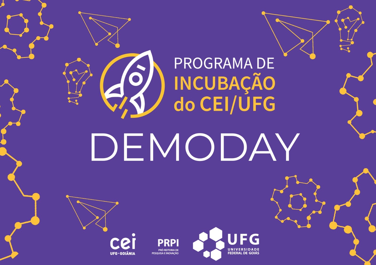 Arte do Demoday de Projetos Pré-Incubados
