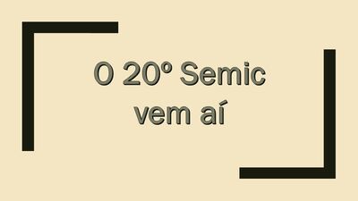 Primeiras informações