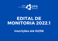 Edital de monitoria 2022 capa