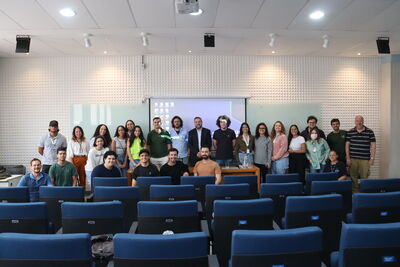 Alunos na VIII semana da Geologia