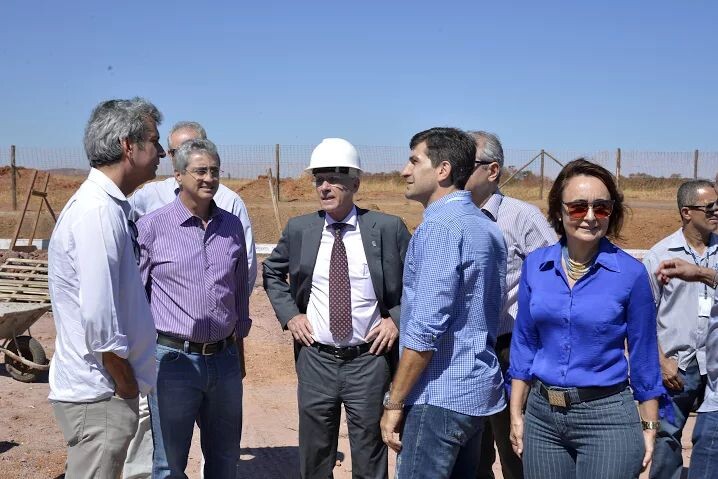 Comitiva no canteiro, 2015.