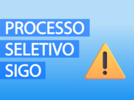 Processo seletivo SIGO