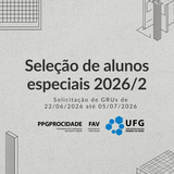 Edital de Seleção de alunos especiais 20262