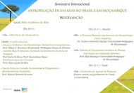 Seminario Internacional Antropizacao Savanas BR e Angola Seminario Internacional Antropizacao Savanas BR e Angola