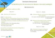 Seminario Internacional Antropizacao Savanas BR e Angola