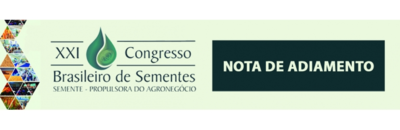 Eventos - Congresso Brasileiro de Sementes - 2020 Eventos - Congresso Brasileiro de Sementes - 2020