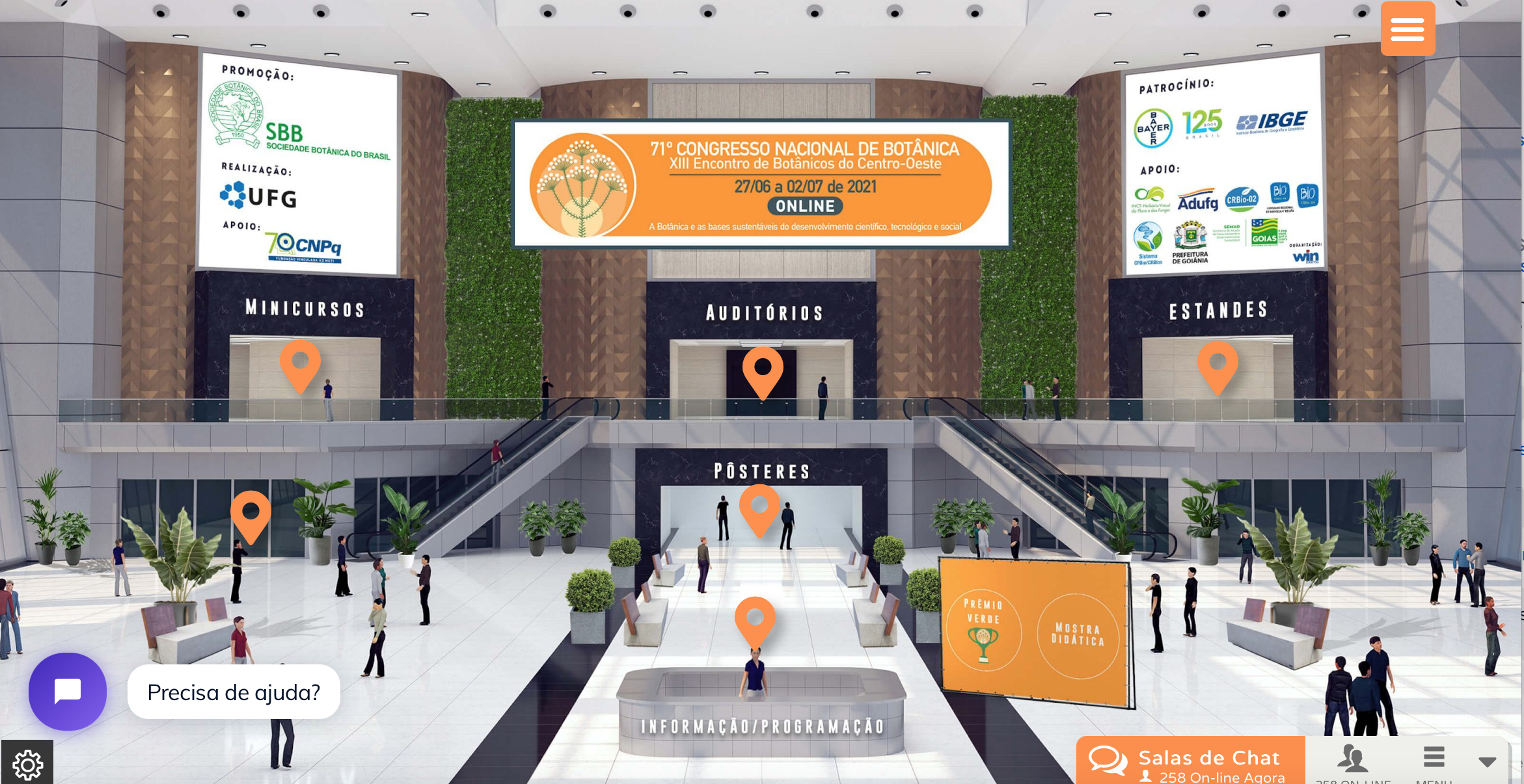 Evento - 71 Congresso Nacional de Botanica - Hall