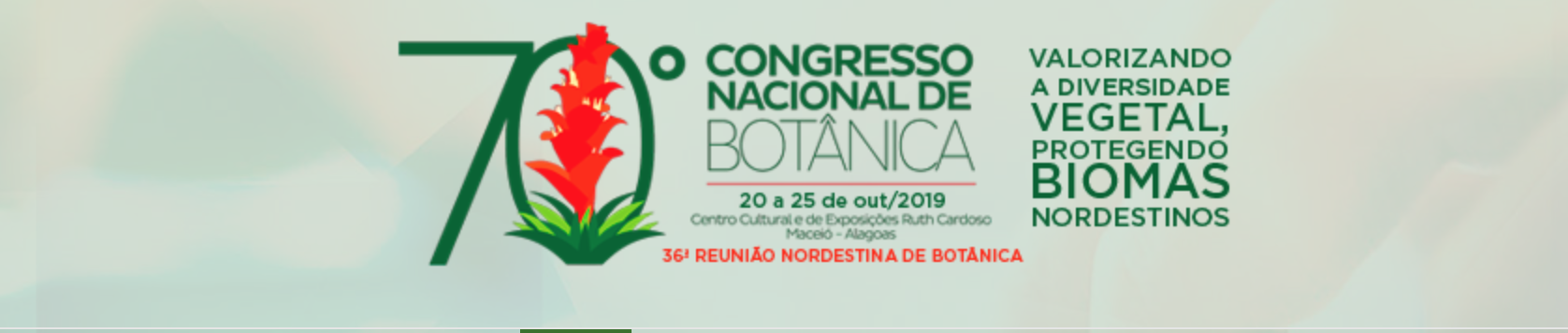 Evento - 70 Congresso Nacional de Botânica - 2019