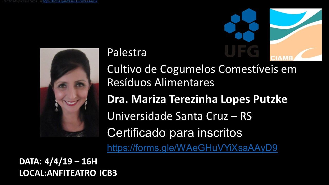 Palestra - Cultivo de Cogumelos Comestíveis em Resíduos Alimentares