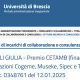 Giulia Omilli - Premio CETAMB (finanziato Fondazioni Cogeme, Museke, Sipec e Tovini)