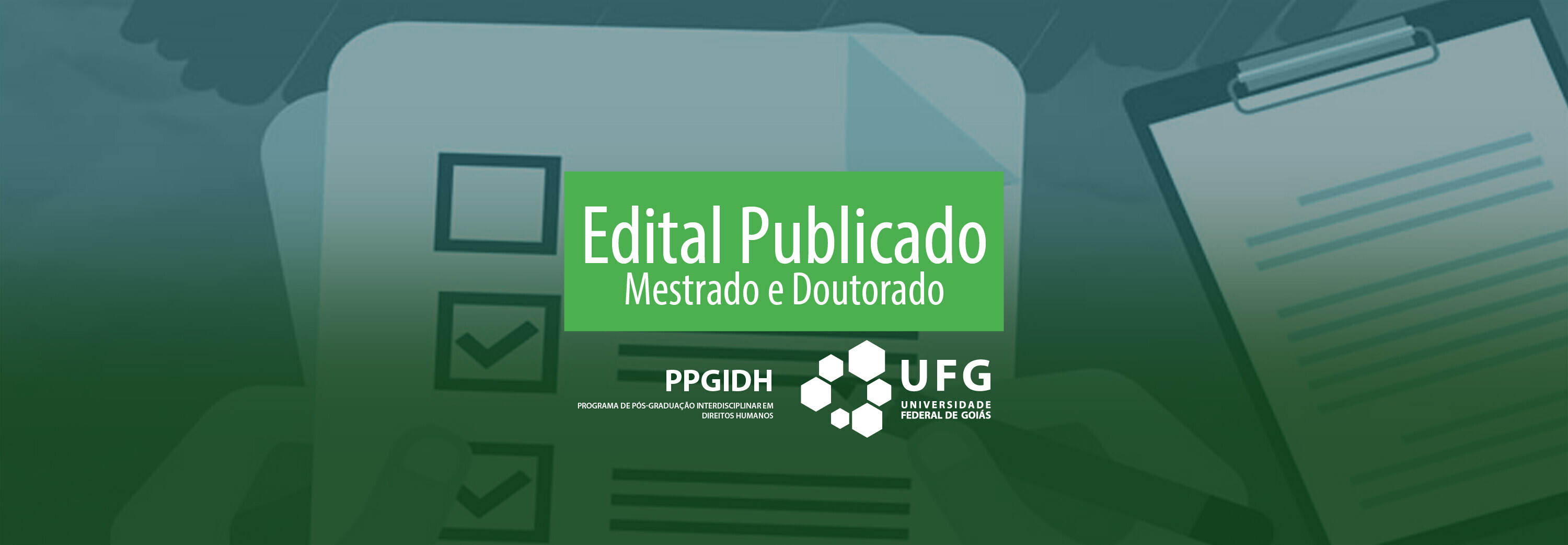Edital publicado seleção 