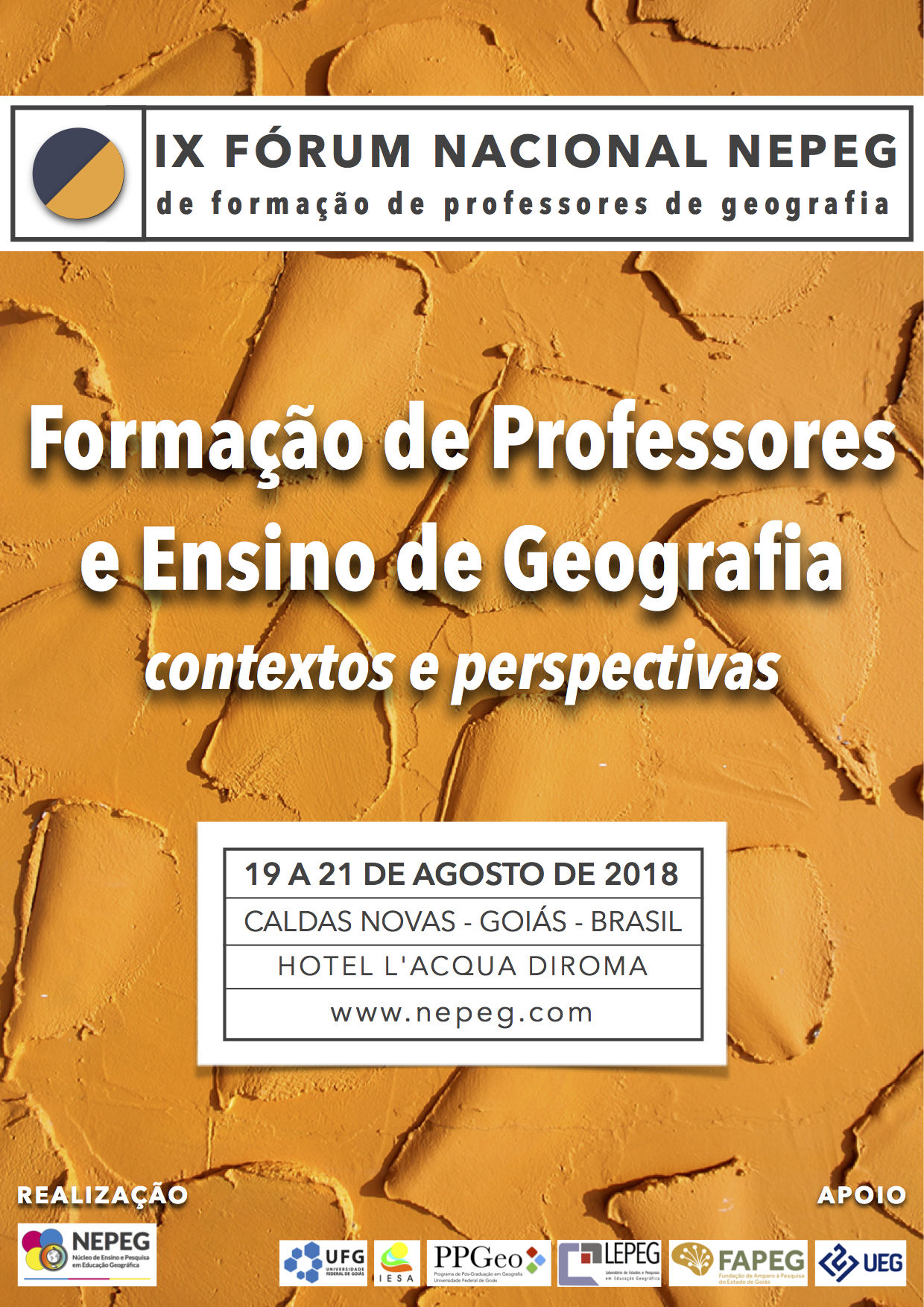 Cartaz IX Fórum NEPEG