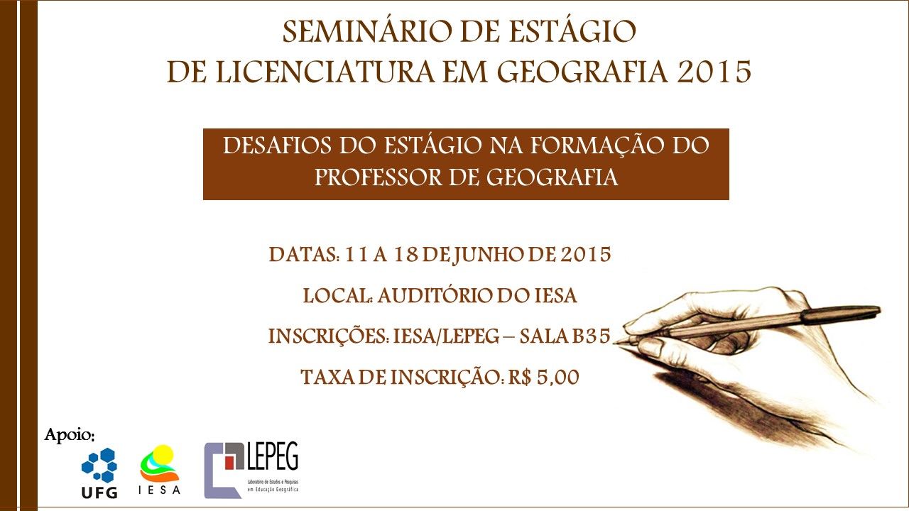 Cartaz Seminário Estágio III 2015