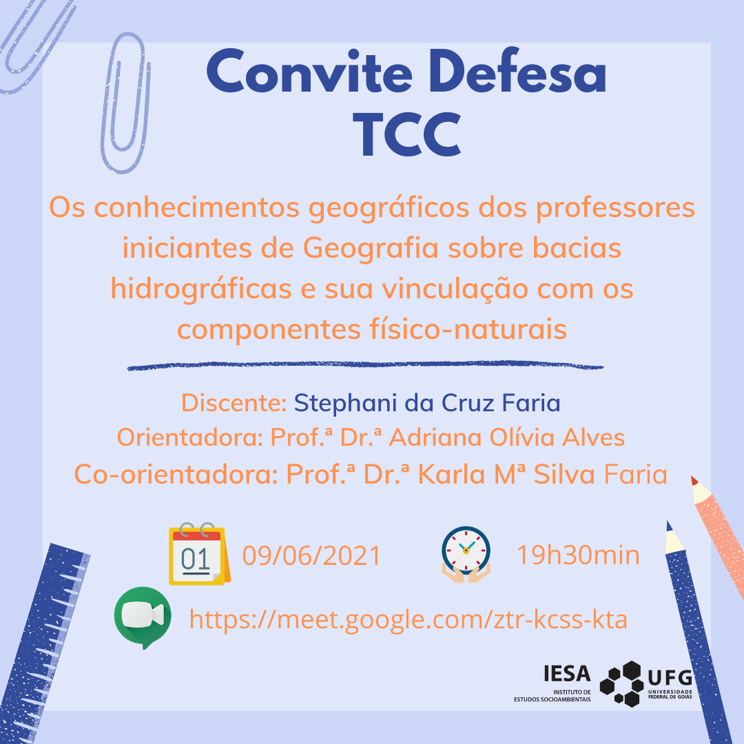 Convite Defesa TCC Stephani da Cruz Faria 