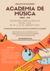 Projeto de Extensão Academia de Música - EMAC
Inscrições para alunos do CEPAE - DE 07 A 10 de janeiro 2021