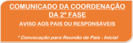 Comunicado - Reunião de Pais