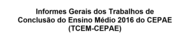 Informes gerais dos tcem - 2016