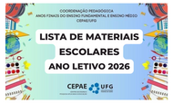 Lista de Materiais 2026