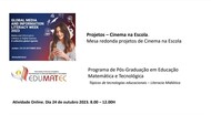 Projetos - Cinema na Escola (capa)