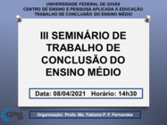 III SEMINARIO TCEM