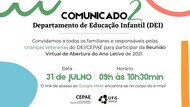 Comunicado 2 - Reunião com crianças veteranas