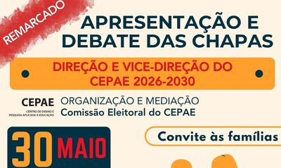 Eleição CEPAE 2026 apresentação e debate CAPA