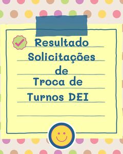 IMAGEM  Resultado de Troca de turnos DEI