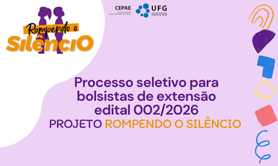 seleção bolsista Projeto Rompendo o Silêncio (capa)