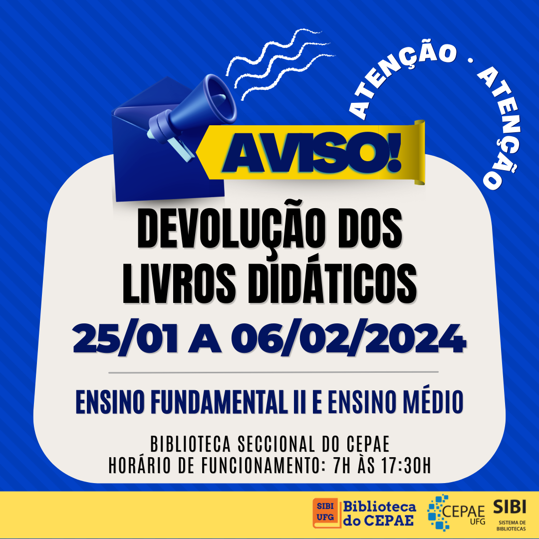 Devolução dos livros didáticos 2024
