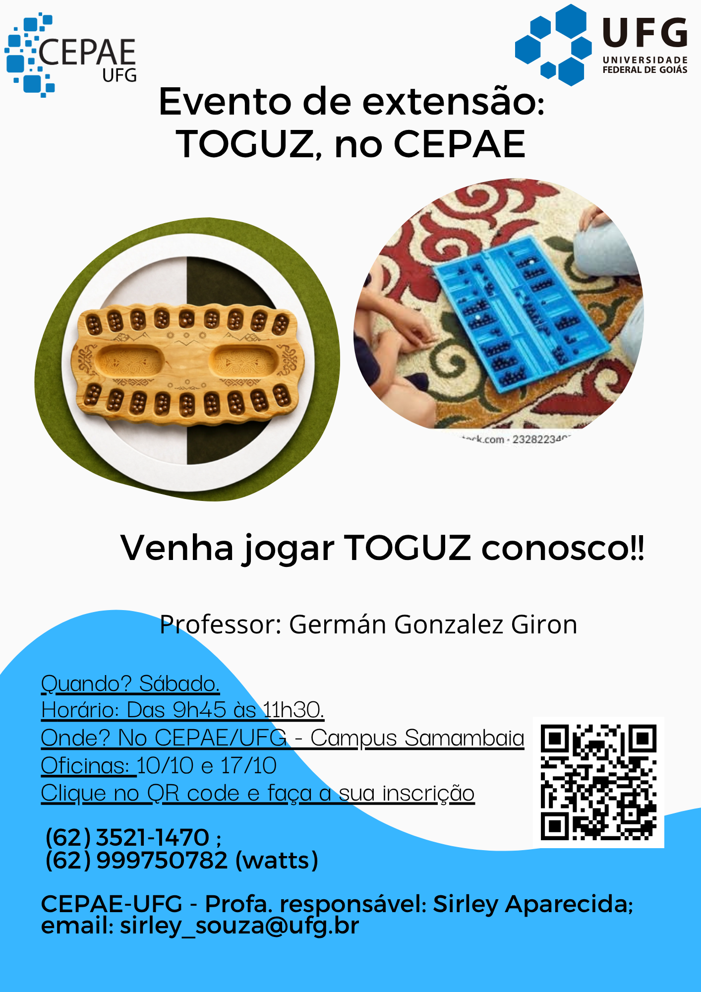 Oficina TOGUZ inscrições abertas