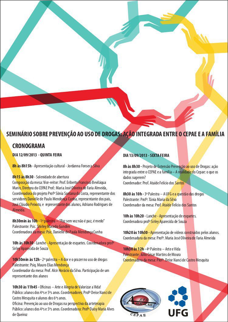 cartaz seminários drogas