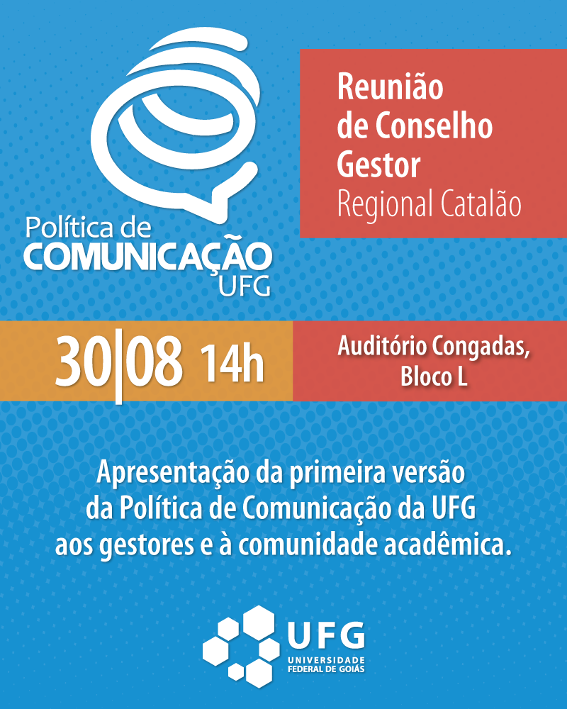 E-mail mkt - Reunião Conselho Gestor Regional Catalão