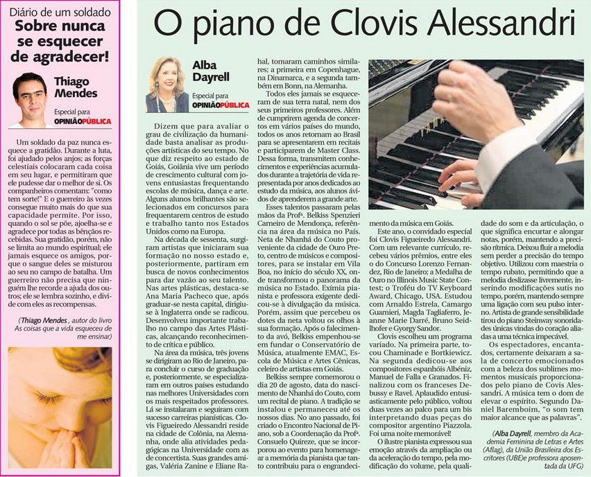 O piano de Clovis Alessandri