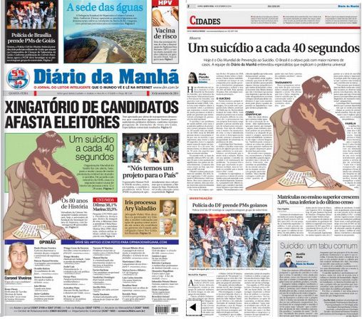 Um suicídio a cada 40 s