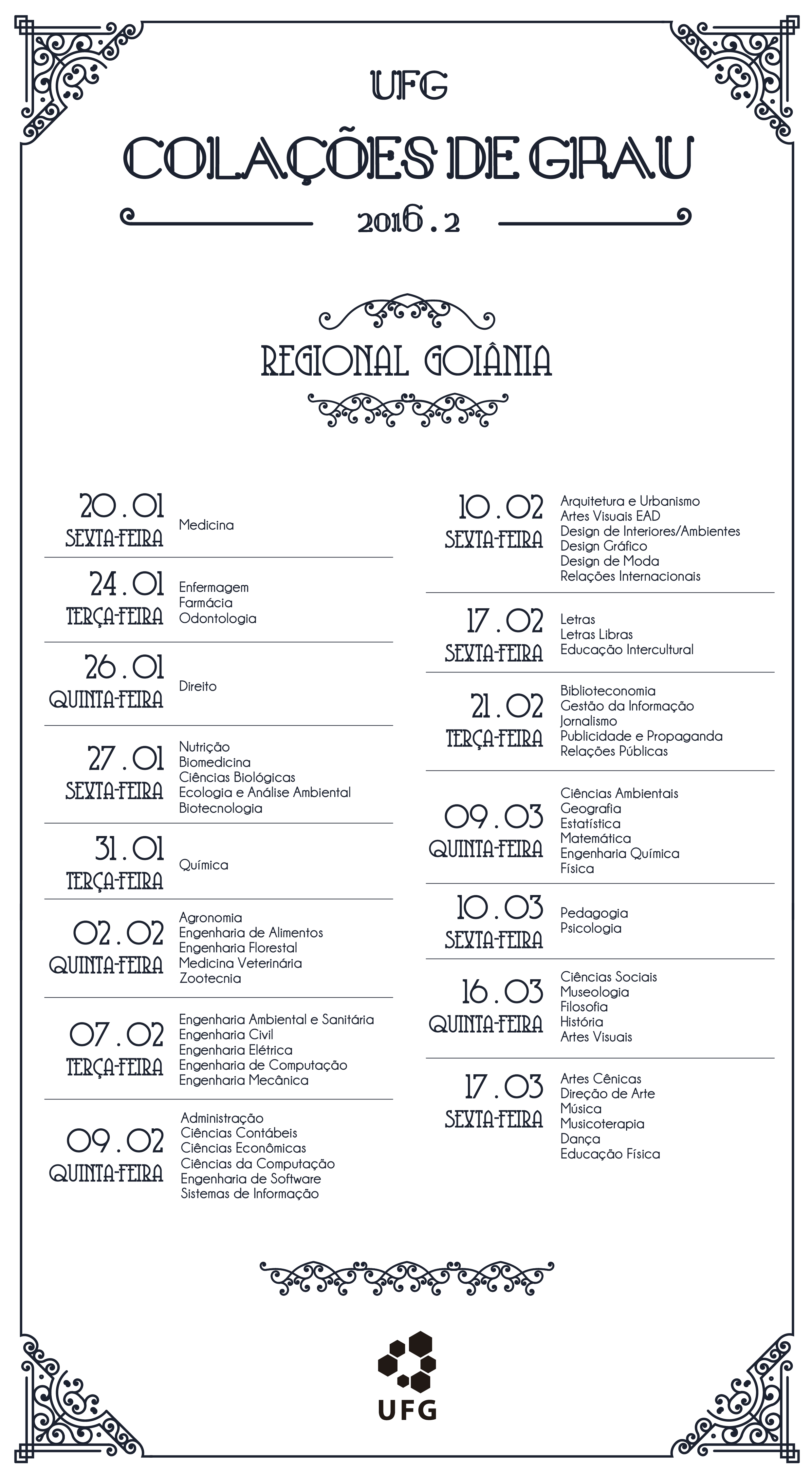Colações 2016/2 ADIADAS