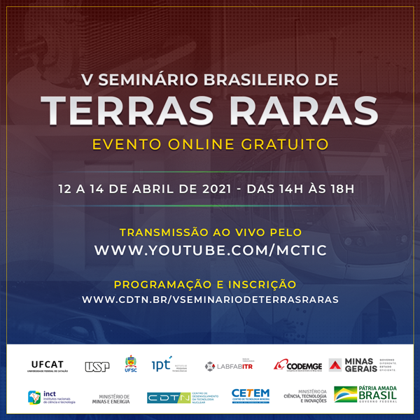 V SEMINÁRIO BRASILEIRO DETERRAS RARAS