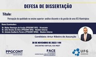 Defesa de Dissertação - Artur