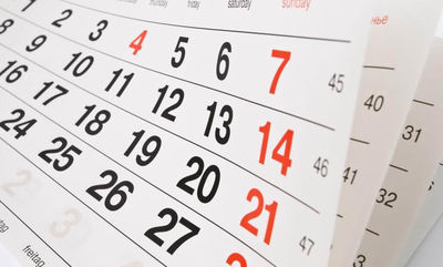 calendário calendário