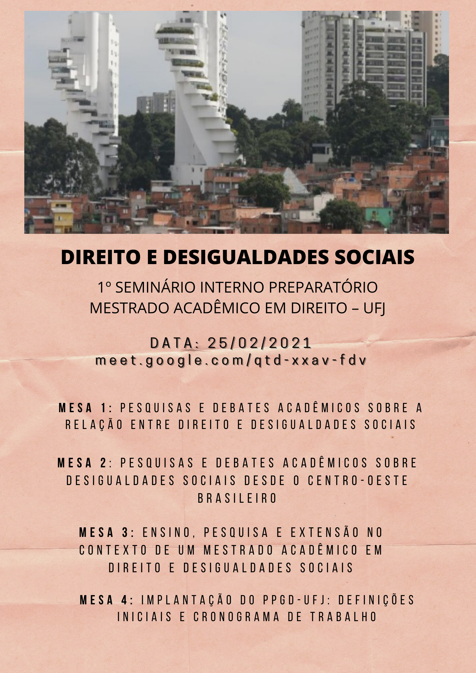 1º Seminário - Direito e desigualdades