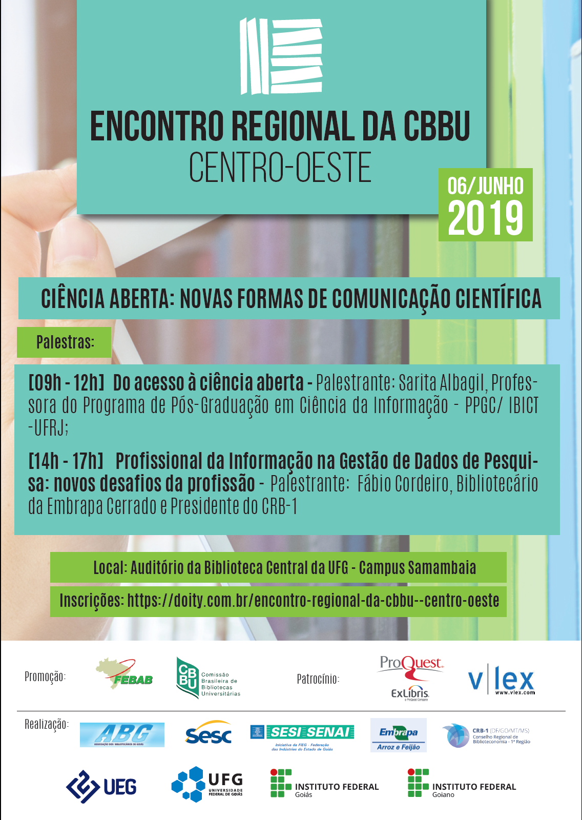 Cartaz de divulgação do Encontro Regional da CBBU