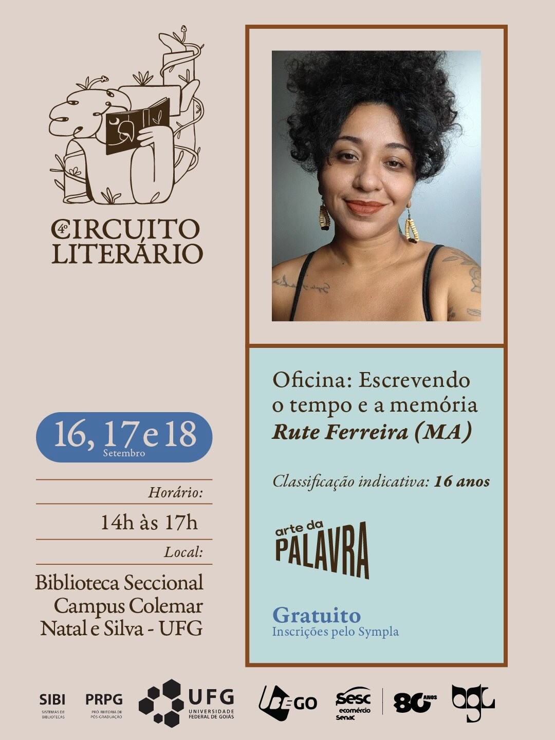 oficina integra a progamação do 4º Circuito Literário, evento organizado pelo SESC-GO