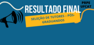CAPA - SELEÇÃO DE TUTORES – PÓS-GRADUANDOS