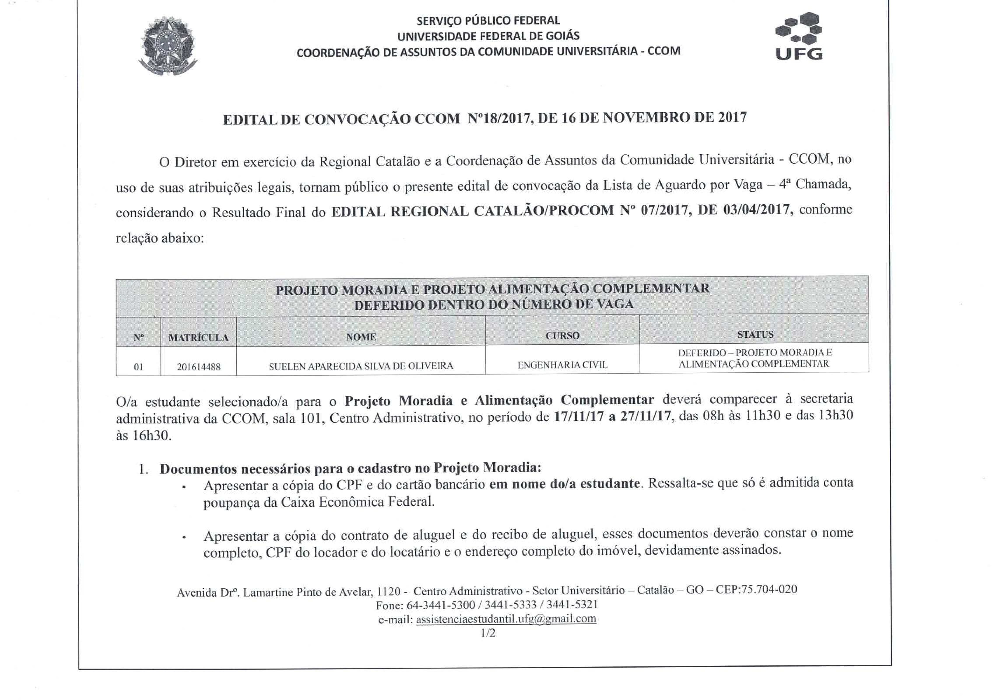 EDITAL CCOM N18-2017